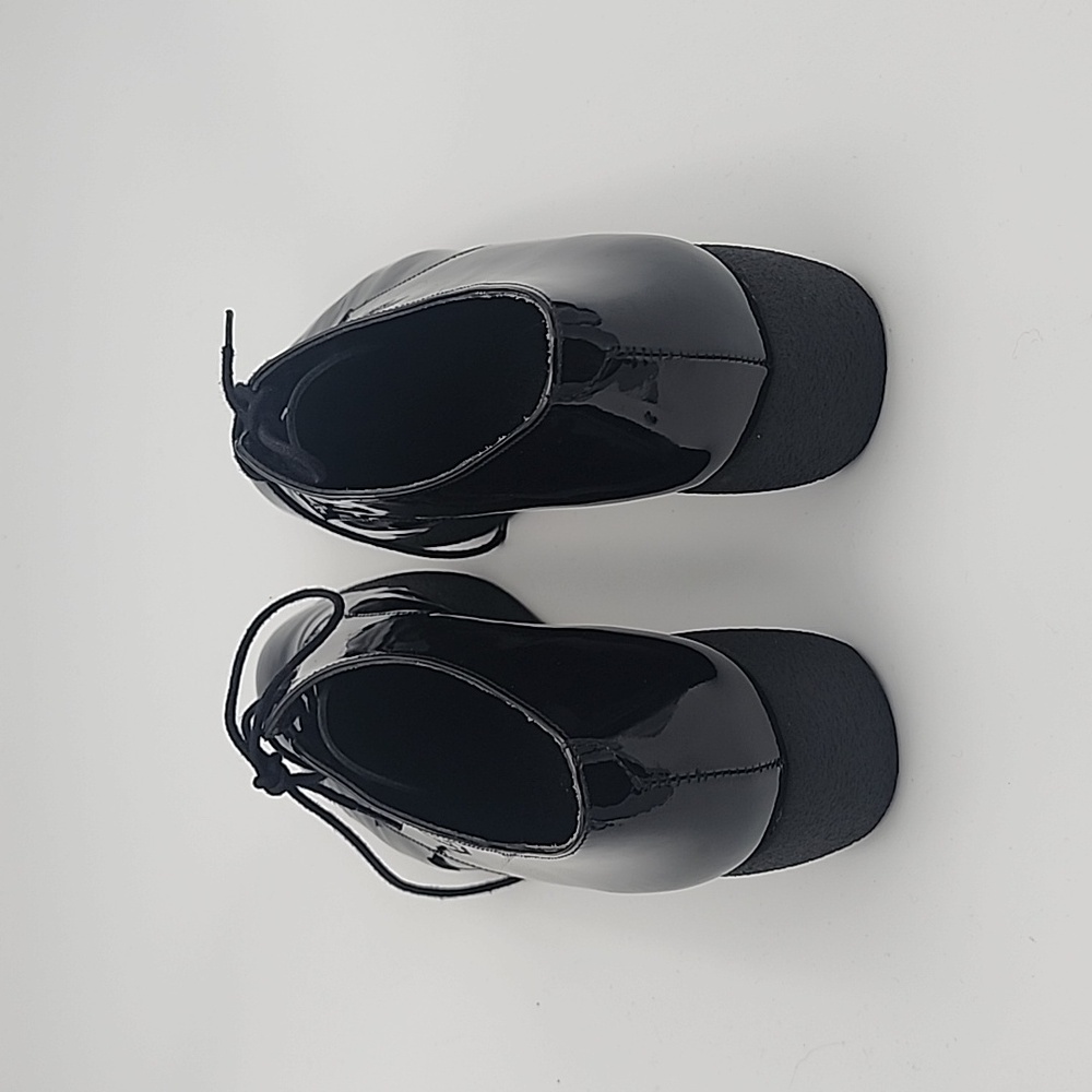 ROBERT CLERGERIE Black Patent Leather Platform Oxfords, size 37 - Picture 4 of 8